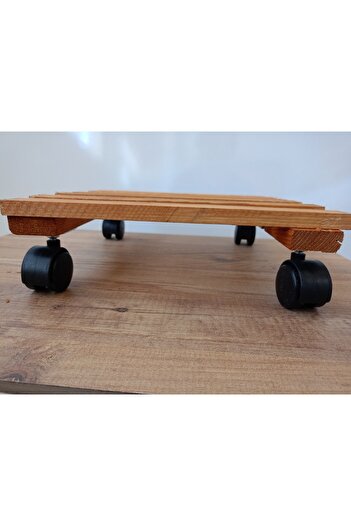 Wooden Factory Tekerlekli Damacana Altlığı Bitki Taşıma Tüp Standı – Dayanıklı ve Hareketli Platform