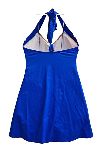 TooHot Women's Saks Blue Six Shorts Dress Swimsuit