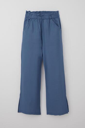 Breeze Girl's Pants with Pockets and Slits on the Leg, Age 8-14, Blue