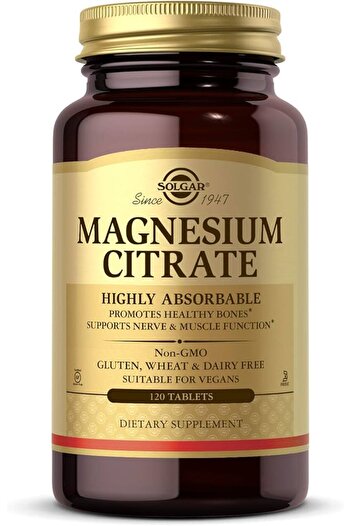 Solgar Magnesium Citrate 120 Tablets