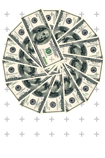 Lyroni Yenilebilir Şeker Kağıt Dollar Yüz Dolarlık Banknot Temalı Pasta Süsleme