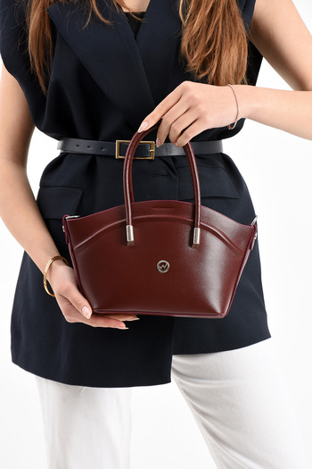 By Hakan Tn-201 Mini Women's Shoulder Bag Handbag Crossbody Bag Bordo