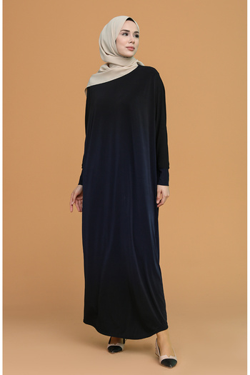 sefamerve Bat Sleeve Sandy Dress 1908-09 Navy Blue