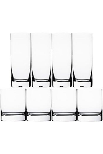 ALSAIF Bohemia Drinking Glass Set 4*4, 320*350ml, Transparent