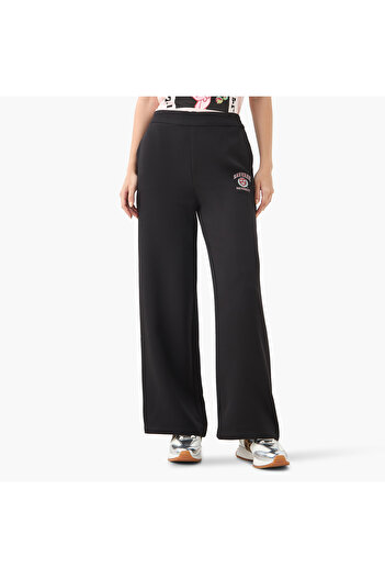 SP Characters Harvard Logo Print Track Pants with Pockets