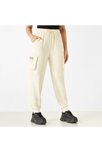 FAV Applique Detail Cargo Joggers with Drawstring Closure