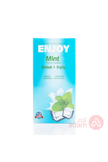 Enjoy Condoms 12 Pcs Mint 10602 --- انجوي واقي ذكري 12 بالنعناع صيني