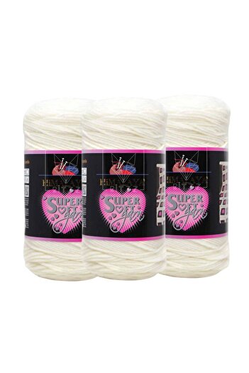 Himalaya Super Soft Yarn, 80812 Cream, 3X200Gr