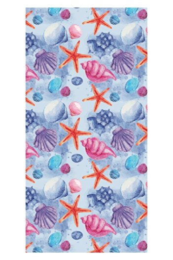 DOFİ Adult Unisex 70X140Cm Summer Patterned Beach Towel - Bath Towel - Sea Towel