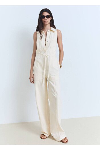 MANGO Woman Long Denim Overalls