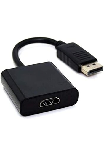 Generic DP DisplayPort Male to HDMI Female Adapter Cable for PC, 1 Port, Black