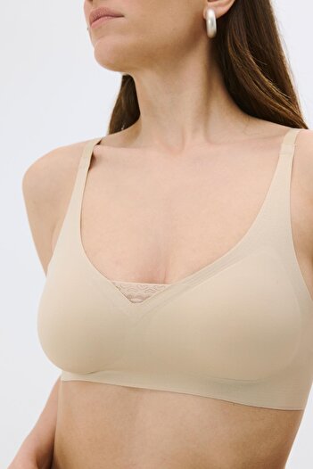 C&City Non-Wireless Seamless Laser Bra with Removable Pads C26110 Skin