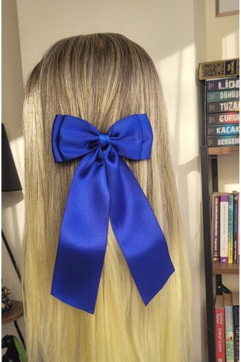 LO ADORO Women Bow Buckle Summer Colors Wedding Nikah Party Buckle Hair Accessory Fuchsia Lilac Purple Burgundy Saks Blue