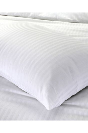 CAQQA Single Striped Satin Hotel Duvet Cover Set