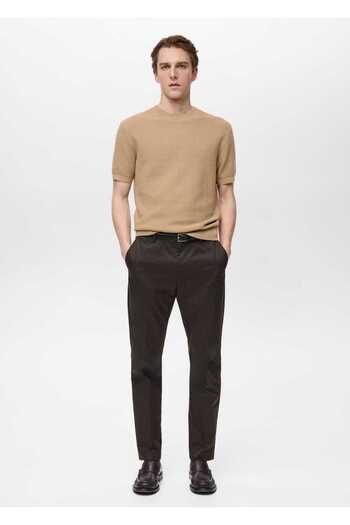 MANGO Man Slim Tricot T-Shirt with Moulding