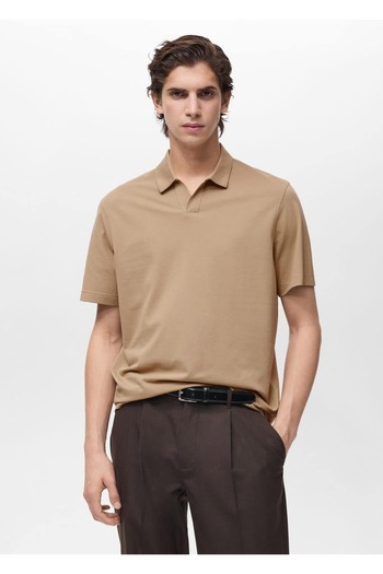 MANGO Man Slim-Fit-Polo-Shirt aus Baumwoll-Piqué
