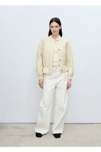 MANGO Woman Quilted Bomber Jacket