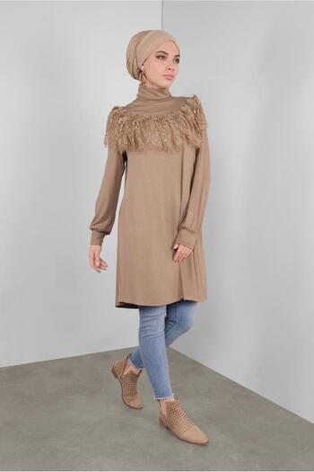 Alvina Lace Tunic with Frill 41213