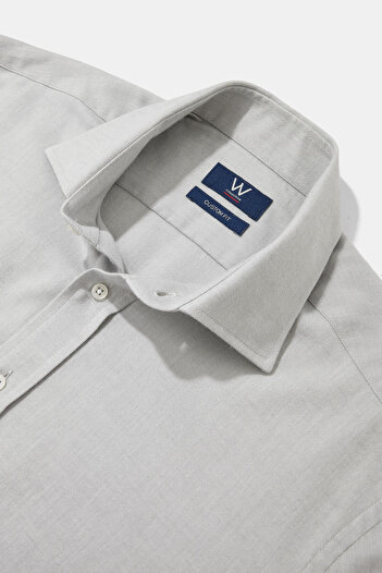 W Collection GRİ UZUN KOLLU GÖMLEK