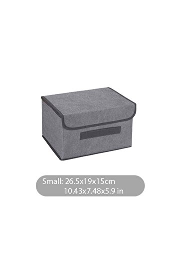 Choice Small Size G601A Fold Non Woven Fabric Storage Box Gray Home Supplies Clothing Underwear Sock And Ki