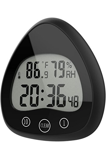 COOYA Clock Timer, Waterproof, with Visual Countdown, Temperature Humidity Sensing,for Shower Kitchen