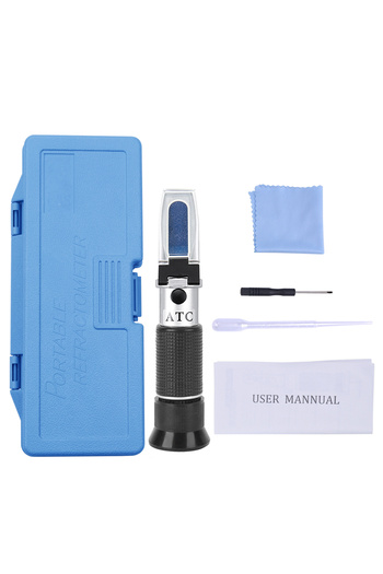 Choice1 Plastic Box 3-in-1 Grape Wine Refractometer 0-25% Alcohol 0-40% Brix 0-25°Baume' Tester Concentratio