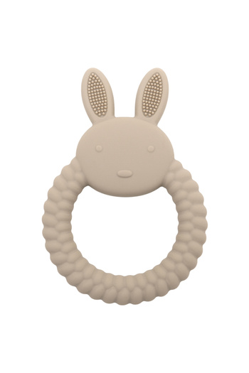 Choice 004 taupe 1Pcs Baby Teether Silicone Toy BPA Free Cartoon Rabbit Nursing Teething Gifts Baby Health