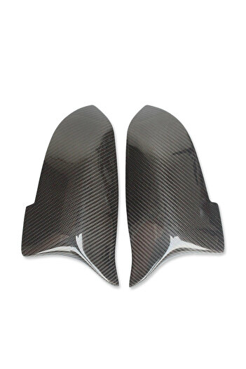 Choice Glossy Black Carbon Fiber Look Black car Rearview Side Mirror cover Caps for BMW 5 6 7 Series F10 F1