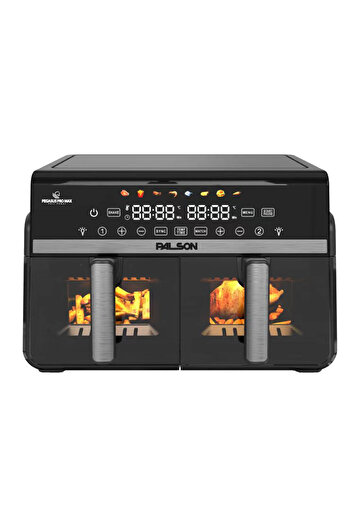 PALSON Air Fryer Digital Dual Zone 10l, Glass Window, 2200w, 40018