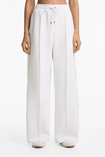 Oysho Heavy weight piqué trousers with cotton