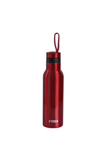 Noveen Thermos Noveen TB125, 500 ml, double wall stainless steel, maintains temperature for 12 hours, carrying strap, red