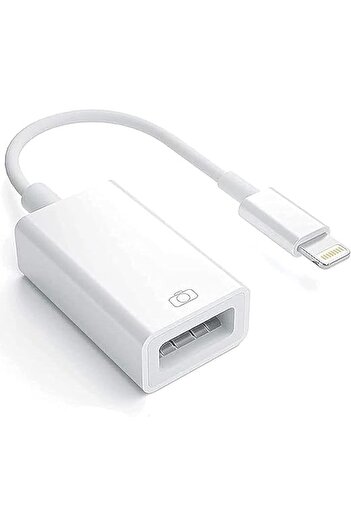 Generic USB Camera Adapter Cable OTG Compatible with iPhone/iPad Supports iOS 13 and Earlier Female Connecto