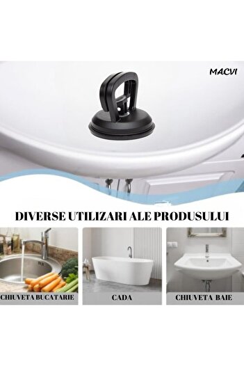 MACVI Ventuza puternica Macvi® pentru indepartarea indoiturilor auto, reparare caroserie, intre 5 si 8 cm