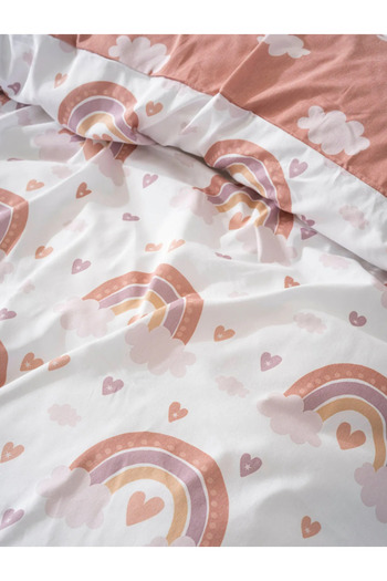 Zethome Bohemian Pastel Double-Sided Children's Duvet Cover Set 160x220 cm