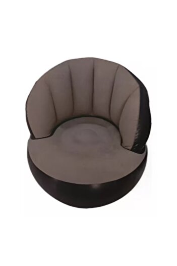 MACVI Comfortable inflatable chair with pump included, 85x70 cm, ideal for indoors and outdoors, Gray