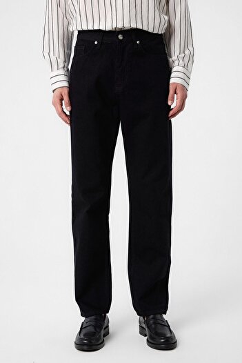 Antioch Black High Waist Regular Fit Men's Jeans