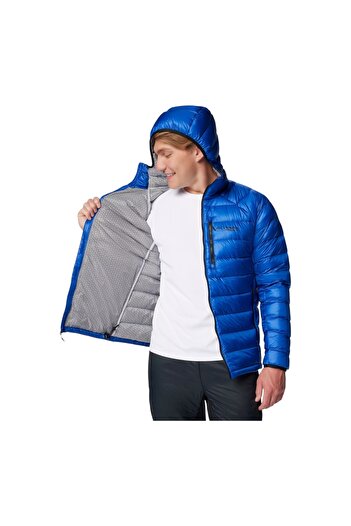 Columbia Arctic Crest Down Hooded Platinium Erkek Kaz Tüyü Mont