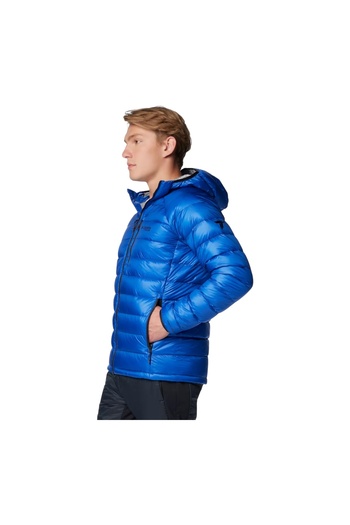 Columbia Arctic Crest down Hooded Platinum Men's Goose down Coat