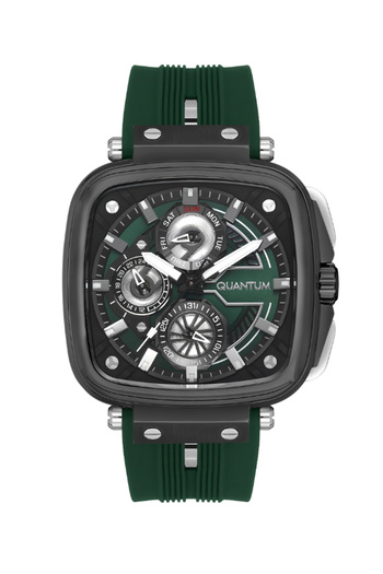Quantum Quantum Men's Multifunction Green Dial Watch - PWG1014.075