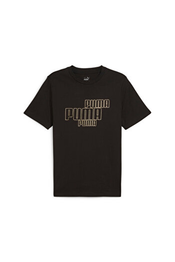 Puma Mens GRAPHICS Foil T-Shirt - Black