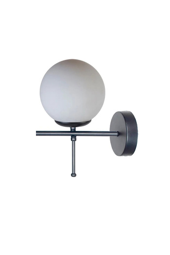 Modavize Feris Special Living Room - Kitchen - Cafe Design Black Body Glass Wall Sconce
