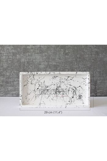 Ture Concept Black marble patterned concrete tray