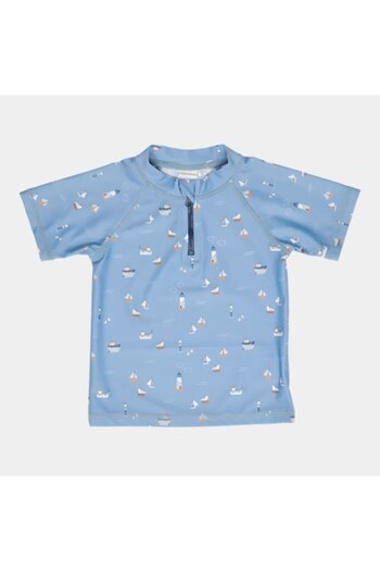 Little Dutch - Anti-UV Boys' Shirt, Sailors Bay Dark Blue, Size 74-80