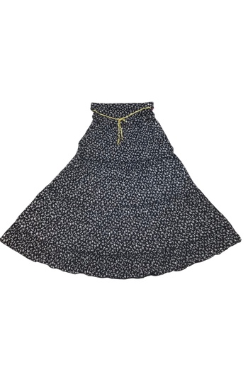 ECE GİYİM Elastic Waist, Fitted, Flowy Folded Gypsy Skirt