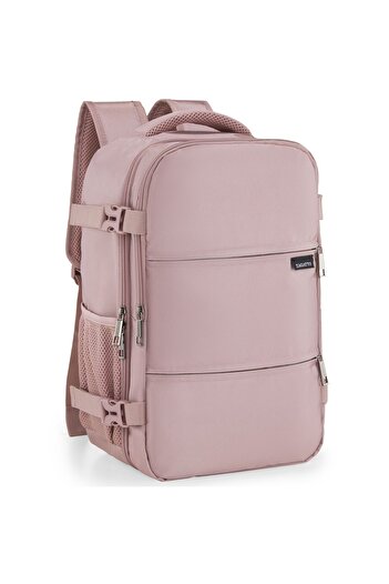 zagatto Rucsac calatorie, Roz, Bagaj de mana cabina avion, 40x20x25 cm, Wizz Air/ Ryanair, 10kg, ZG922