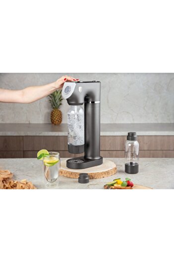 Berlinger Haus Soda Maker | Sparkling Water Maker | 2 Bottles | Anthracite Collection | Standard Co2 Cylinders