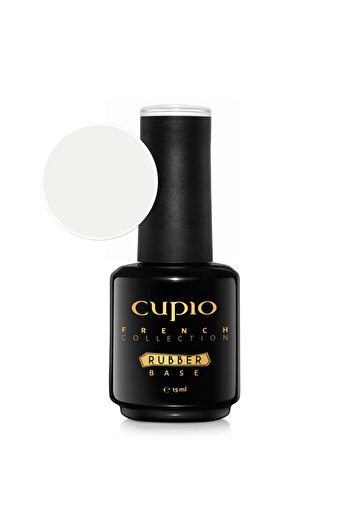 Cupio Bază de cauciuc Colecția Franceză - Alb Lăptos 15ml