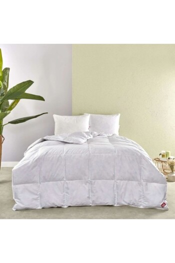 Taç Winter quilt with goose down and feather, double bed, TAC Glamour, white