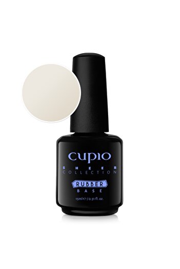 Cupio Rubber Base Sheer Collection - Coconut Milk 15ml