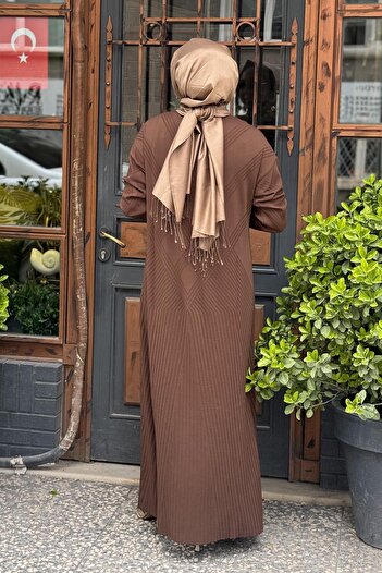 Invee İNVEE Elbise 7002A Browni